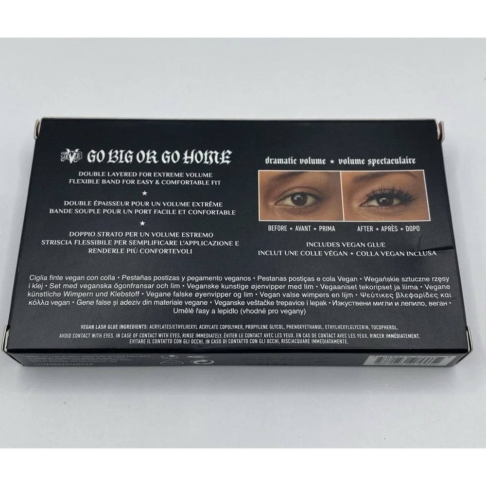 KVD Beauty Kat Von D Go Big or Go Home Vegan Dramatic False Lashes & Glue Black